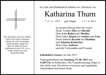 Anzeige von Katharina Thurn von MGO
