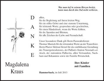 Anzeige von Magdalena Kraus von MGO