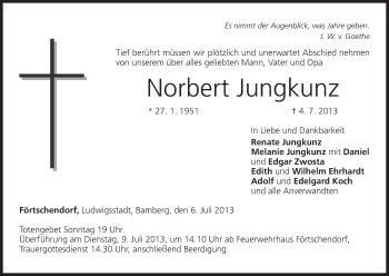 Anzeige von Norbert Jungkunz von MGO