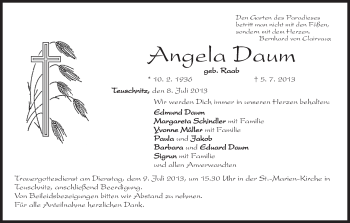 Anzeige von Angela Daum von MGO
