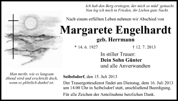 Anzeige von Margarete Engelhardt von MGO