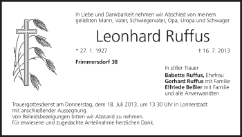 Anzeige von Leonhard Ruffus von MGO