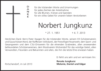 Anzeige von Norbert Jungkunz von MGO
