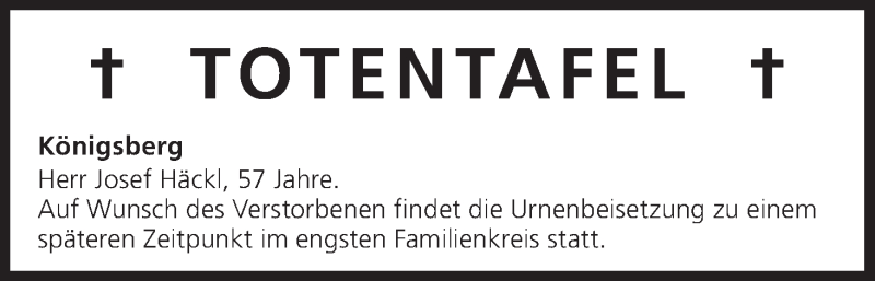  Traueranzeige für Totentafel vom 02.08.2013 vom 02.08.2013 aus MGO