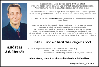 Anzeige von Andreas Adelhardt von MGO