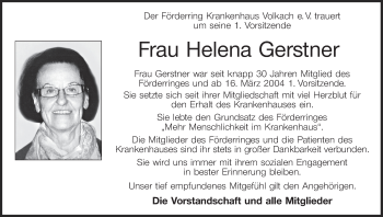 Anzeige von Helena Gerstner von MGO