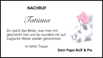 Anzeige von Tatiana  von MGO