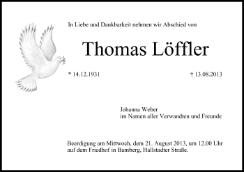 Anzeige von Thomas Löffler von MGO
