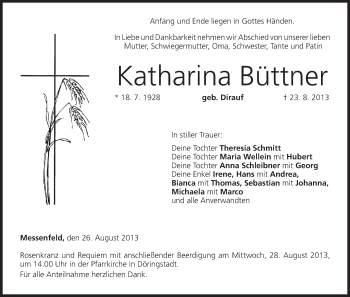 Anzeige von Katharina Büttner von MGO