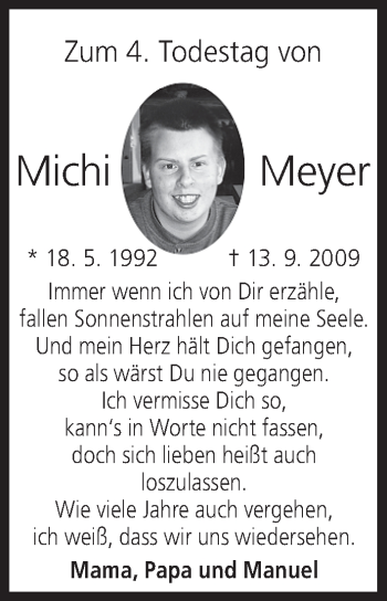 Anzeige von Michi Meyer von MGO