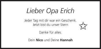 Anzeige von Erich  von MGO