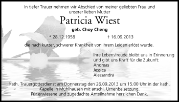 Anzeige von Patricia Wiest von MGO