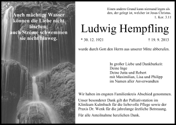 Anzeige von Ludwig Hempfling von MGO