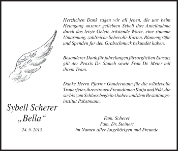 Anzeige von Sybell Scherer von MGO