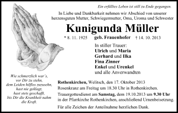 Anzeige von Kunigunda Müller von MGO