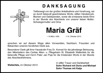 Anzeige von Maria Gräf von MGO