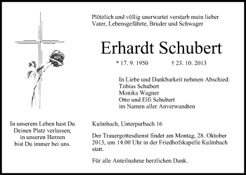 Anzeige von Erhardt Schubert von MGO