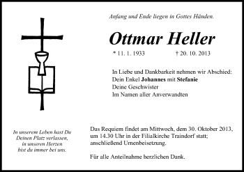 Anzeige von Ottmar Heller von MGO