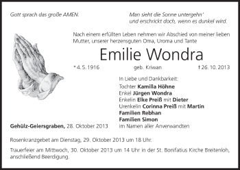 Anzeige von Emilie Wondra von MGO