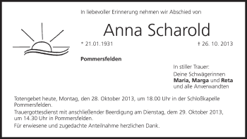 Anzeige von Anna Scharold von MGO