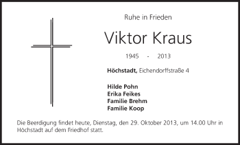 Anzeige von Viktor Kraus von MGO