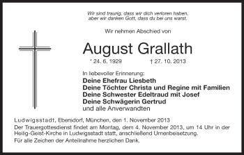 Anzeige von August Grallath von MGO
