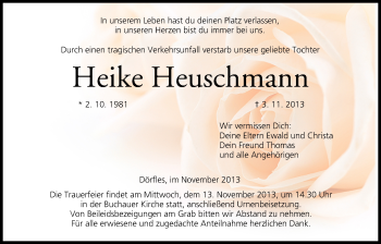 Anzeige von Heike Heuschmann von MGO