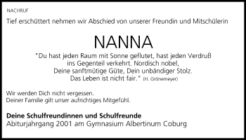 Anzeige von Nanna Deutschmann von MGO