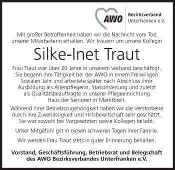 Anzeige von Silke-Inet Traut von MGO
