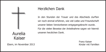 Anzeige von Aurelia Kaiser von MGO