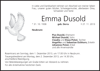 Anzeige von Emma Dusold von MGO
