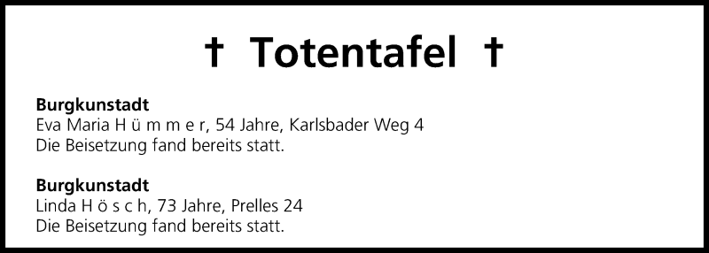  Traueranzeige für Totentafel vom 30.11.2013 vom 30.11.2013 aus MGO