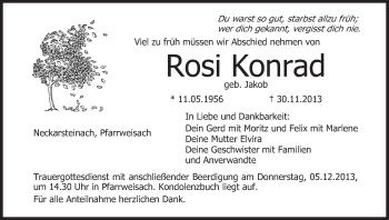 Anzeige von Rosi Konrad von MGO