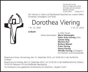 Anzeige von Dorothea Viering von MGO