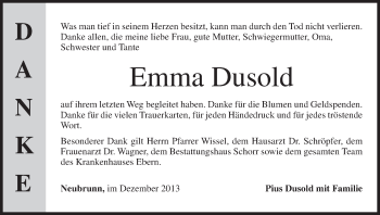 Anzeige von Emma Dusold von MGO