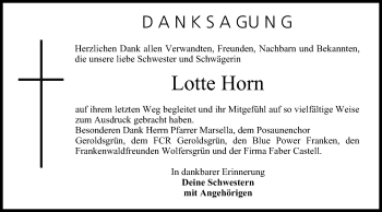 Anzeige von Lotte Horn von MGO