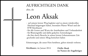 Anzeige von Leon Aksak von MGO