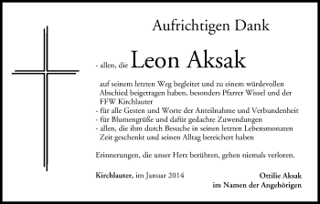 Anzeige von Leon Aksak von MGO