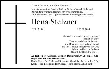 Anzeige von Ilona Stelzner von MGO