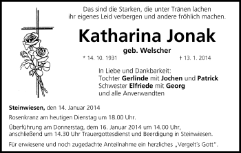 Anzeige von Katharina Jonak von MGO