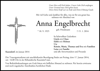 Anzeige von Anna Engelbrecht von MGO