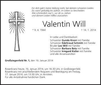 Anzeige von Valentin Will von MGO