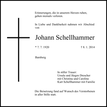 Anzeige von Johann Schellhammer von MGO