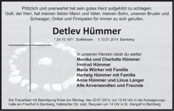 Anzeige von Detlev Hümmer von MGO