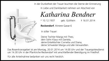 Anzeige von Katharina Bendner von MGO