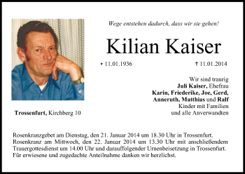 Anzeige von Kilian Kaiser von MGO