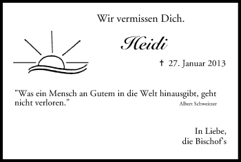 Anzeige von Heidi  von MGO