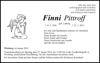 Anzeige von Finni  Pittroff von MGO