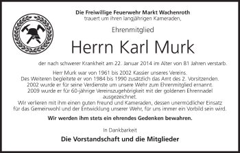 Anzeige von Karl Murk von MGO