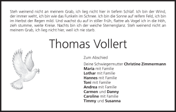Anzeige von Thomas Vollert von MGO